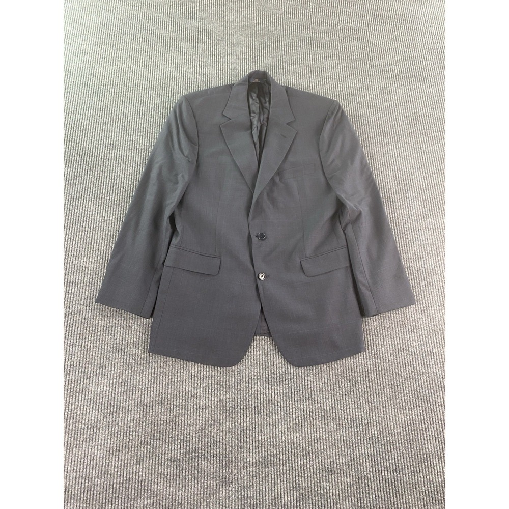 Brooks Brothers Suit Jacket 41 R Blue Wool Glen Plaid Windowpane Designer 346